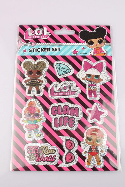 L.O.L. SURPRISE Licensed Sticker Set