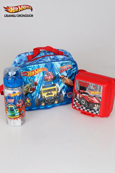 HOT WHEELS Лицензирана кутия за обяд Dekomus за нов сезон - двуслойна кутия за обяд и бутилка за вода 500 мл