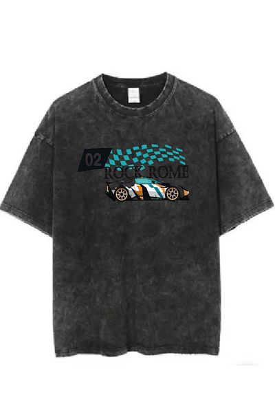 DEEFWEAR Αγωνιστικό εμπριμέ που πλένεται Vintage Unisex T-shirt