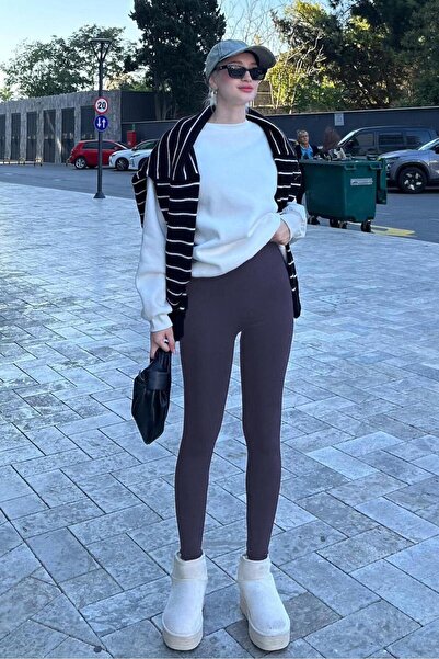 Madmext Füme Yüksek Bel Kadın Tayt MG2230