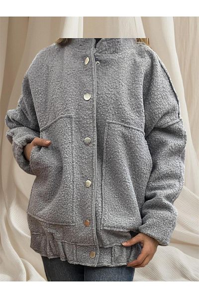 HDS Women's Stand Collar Boucle Jacket