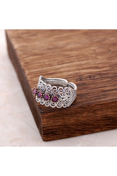 Sümer Telkari Telkari Işlemeli Gümüş Yüzük 2523