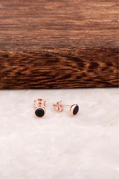 Sümer Telkari Rose Tasarım Mini Gümüş Küpe 4590