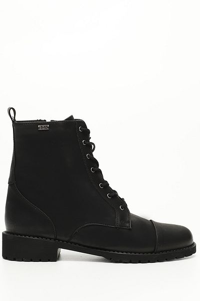 GÖNDERİ(R) Women/Girls Black Nubuck Zippered Rubber Sole Boots