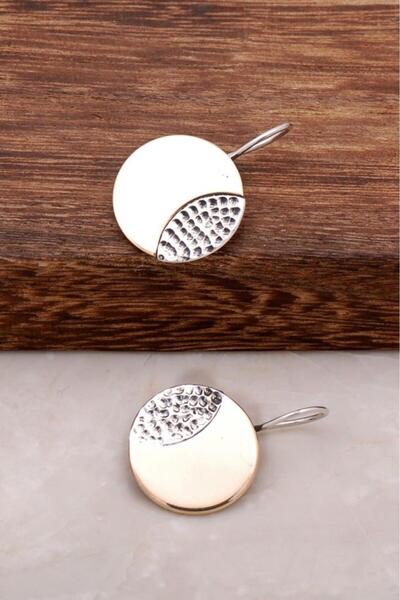 Sümer Telkari Tasarım Hitit Motifli Çekiç Dövme Gümüş Küpe 1563