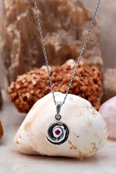 Sümer Telkari Çekiç Dövme Tasarım Gümüş Kolye 6505