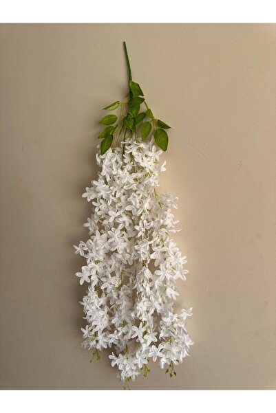 LABURN Yapay 4 Dal Sarkan Akasya Çiçeği 80 cm Beyaz