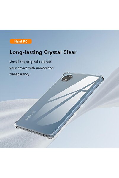 TEKNETSTORE Xiaomi Redmi Pad Se 8.7 Inch Case Crystal Clear Silicone Back Cover with Clear Corner Protection