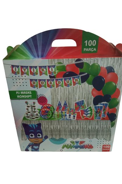 VZN Pj Maksk Concept Birthday Party Set? 100 Pieces Party Set Party Supplies
