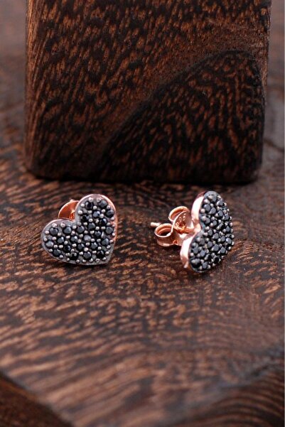 Sümer Telkari Kalpli Rose Gümüş Küpe 2410