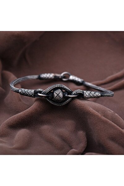 Sümer Telkari Kazaziye El Sarması Oksitli Gümüş Bileklik 2101