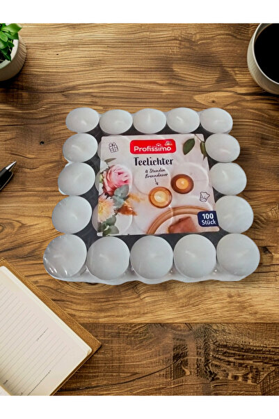 Yenigeldi 100 Adet 12.5 gr Tealight Buhurdanlık Mumu , Polonya Mumu , Kokusuz...