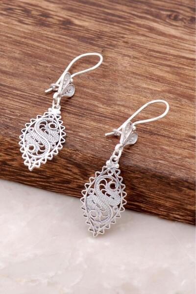 Sümer Telkari Telkari Işlemeli Antik Tasarım Gümüş Küpe 2586