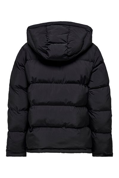 ONLY Onlpaula Women's Hooded Black Puffer Coat 15326656
