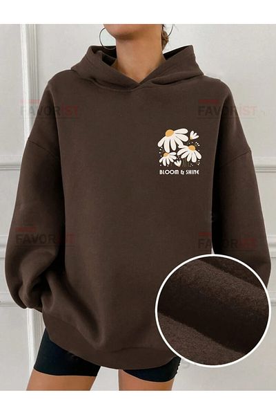 FAVORİST Φούτερ με κουκούλα Oversize (BLOOM SHINE).