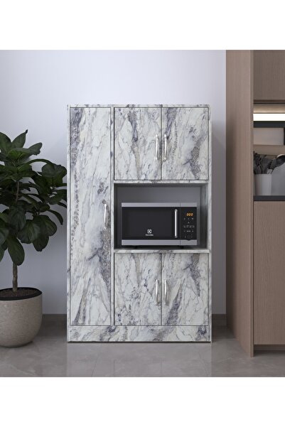 AYMOBSAN Riva 5 Kapaklı, Fırın Bölmeli, Çok Amaçlı Dolap Mutfak & Banyo Dolabı