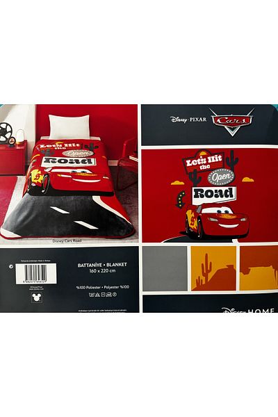 Taç Disney Cars Road Single Blanket - Crown