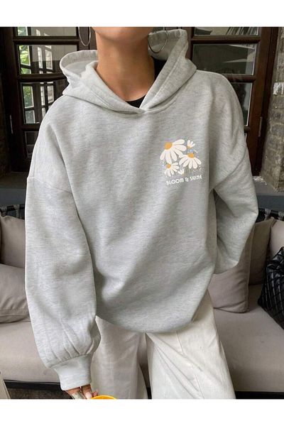 FAVORİST Φούτερ με κουκούλα Oversize (BLOOM SHINE).