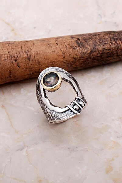 Sümer Telkari Renk Değiştiren Zultanit Taşlı Gümüş Yüzük 3038