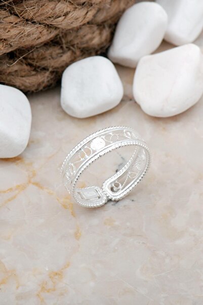 Sümer Telkari Telkari Elişi Gümüş Yüzük 3253