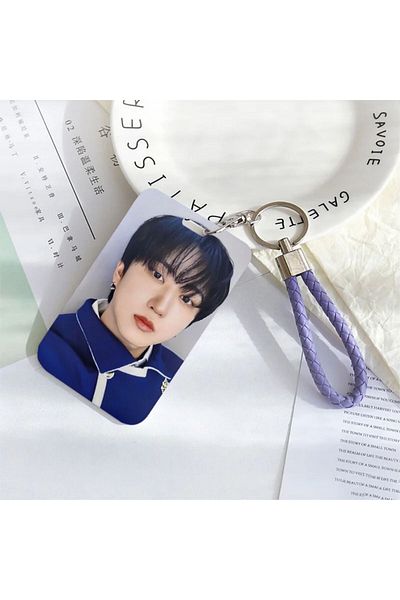 Kpop Dünyasi Stray Kids'' Changbin'' Hard Cover Card Holder/Keychain