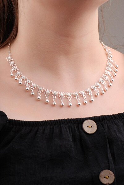 Sümer Telkari Telkari Kişniş Akıtma Gümüş Kolye 6598