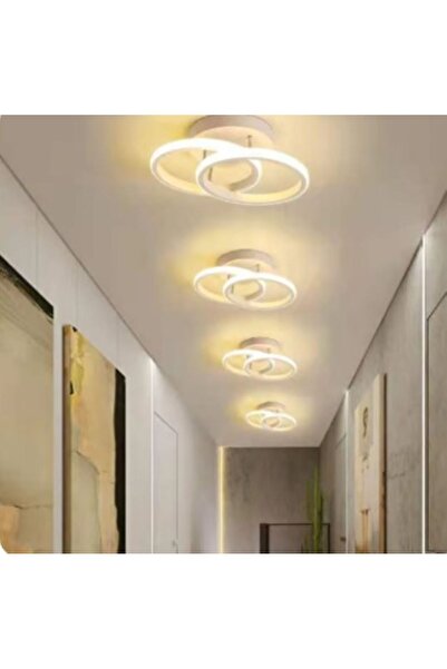 GN GEN AYDINLATMA Modern Yatak Odası,Çocuk Odası,Antre,Hol Beyaz Kasa Günışığı Led Avize