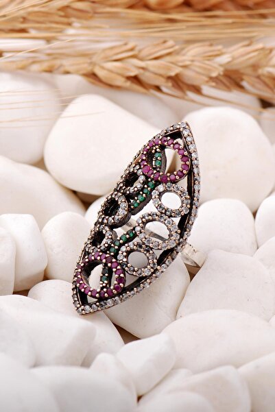 Sümer Telkari Tasarım Elişi Gümüş Yüzük 124