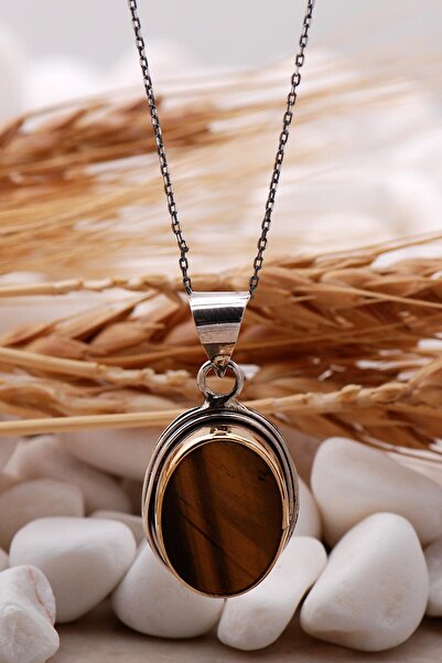 Sümer Telkari Kaplangözü Sarma Elişi Gümüş Tasarım Kolye 6800