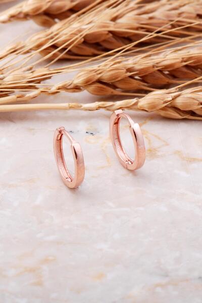 Sümer Telkari 15 Mm Rose Gümüş Halka Küpe 5766