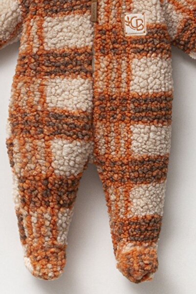 Cassiope Thick Winter Wellsoft Girls and Boys Jumpsuit with Hooded Lining Booties