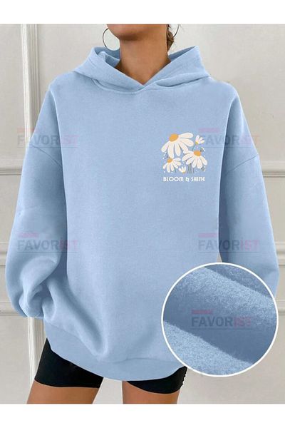 FAVORİST Φούτερ με κουκούλα Oversize (BLOOM SHINE).