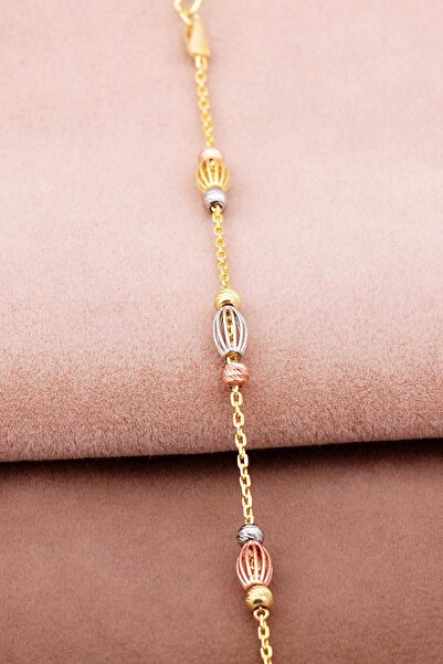 Sümer Telkari Dorissa Tasarım Altın Yaldızlı Gümüş Bileklik 4023