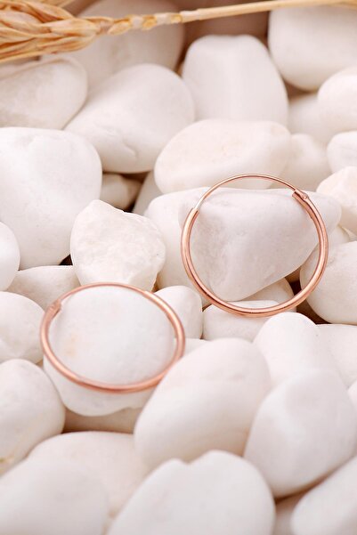 Sümer Telkari Rose Gümüş 18 mm Halka Küpe 5556