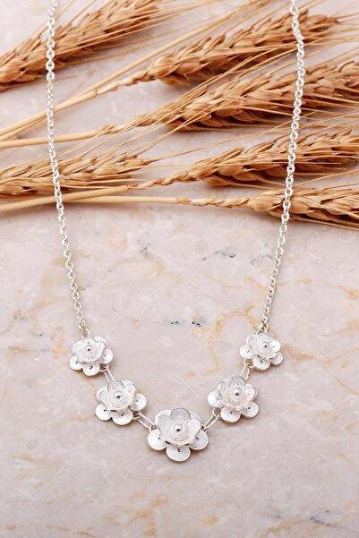 Sümer Telkari Telkari Işlemeli Elişi Gümüş Kolye 7676