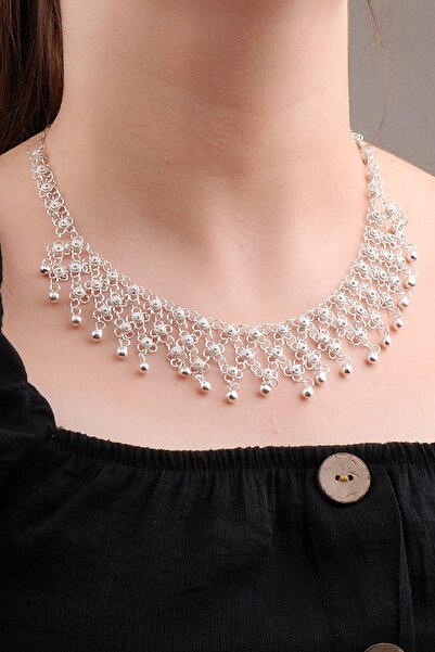 Sümer Telkari Telkari İşlemeli Kişniş Akıtma Gümüş Kolye 6601