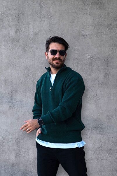 BİRBEYSTORE Crew Neck Men's Knitwear Sweater