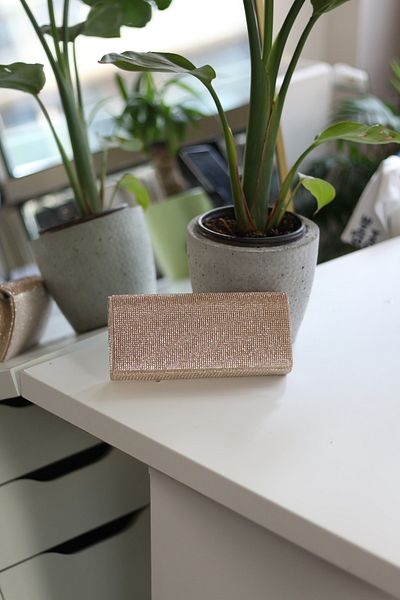 Moom Bag Γυναικείο χρυσό πέτρινο κάλυμμα με λεπτομερή αλυσίδα βραδινό φόρεμα τσάντα ώμου