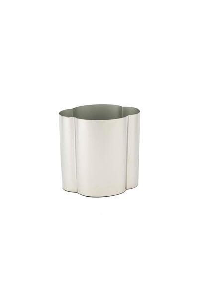 Mikasa Moor Ασημένιο Μεταλλικό Βάζο Λουλούδι 15x11x15 εκ.