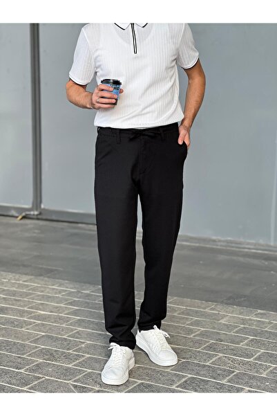 wamoss Ανδρικό παντελόνι New Season Baggy Fit Lycra Loose String Ip11