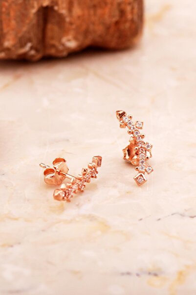 Sümer Telkari Ritim Mini Rose Gümüş Küpe 6924