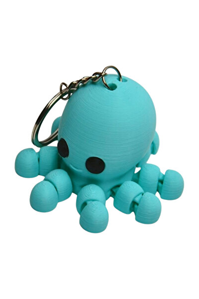 NBShop سلسلة مفاتيح متحركة لطيفة على شكل أخطبوط - فيروزي