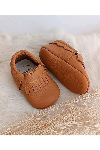 Hodore Rocco Cinnamon Leather Baby Moccasin