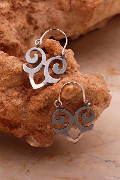 Sümer Telkari Anadolu Motifli Tasarım Elişi Gümüş Küpe 6142