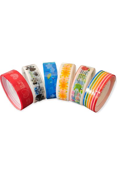Polin Cheerful Tapes Mixed Pattern 6 Pack