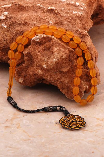 Sümer Telkari Silver Rosary - Master Work, Crimped Amber and Kazaziye Embroidered 355