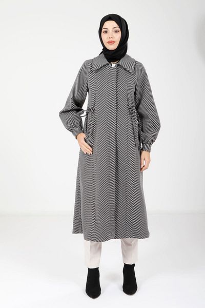 Beyza Καπάκι με ασπρόμαυρο σχέδιο και τσέπη 9103