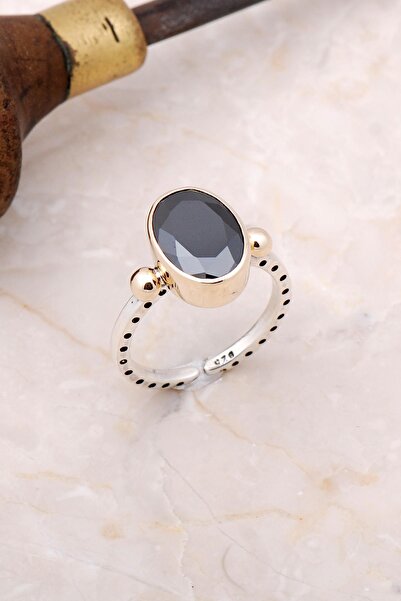 Sümer Telkari Onix Elişi Gümüş Tektaş Yüzük 3023