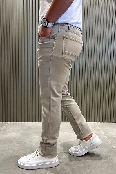 MİSHAR İTALİA Ανδρικό τζιν τζιν παντελόνι Stone Lycra