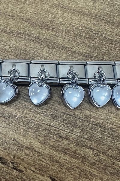 MAZEN 1 Piece Italian Bracelet Charms with Zircon Stone